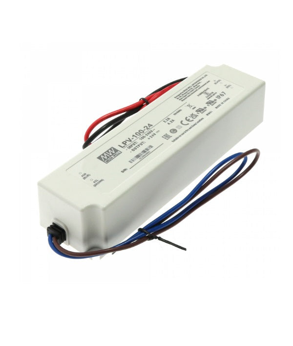 TRANSFORMADOR PARA TIRA LED 24v 100w " IP67 "