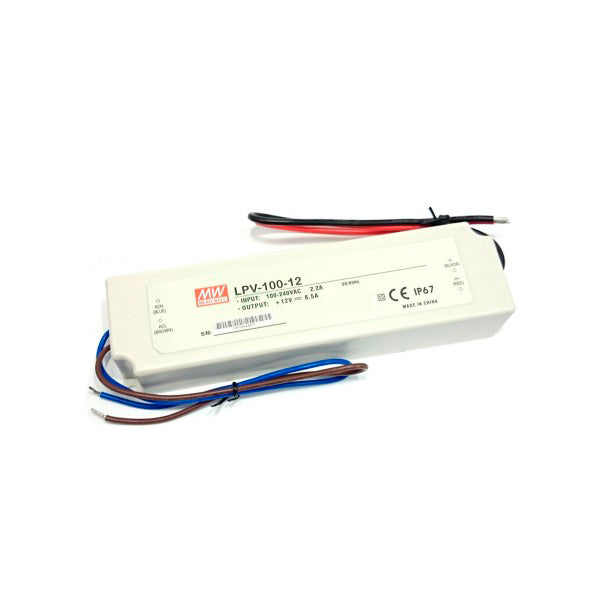 TRANSFORMADOR PARA TIRA LED "" IP67 "" 100w 12v