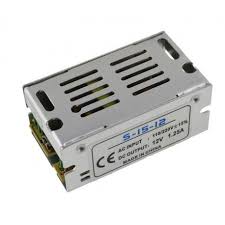TRANSFORMADOR PARA TIRA LED 15w 12v (1,25A)