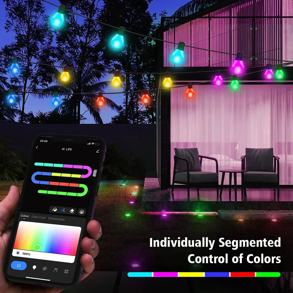 Älykkäät Wi-Fi-LED-valosarjat