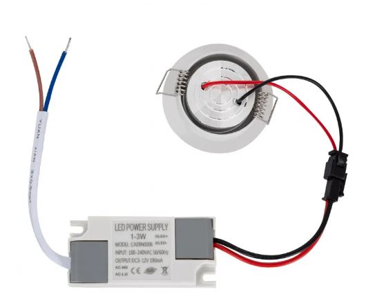 PANEL LED EMPOTRAR BLANCO 1W 6000K 45mm