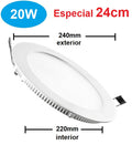 PANEL LED REDONDO EMPOTRAR "240mm" 20W 6500K *