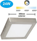 PANEL LED SUPERFICIE CUADRADO 25w NIQUEL CCT
