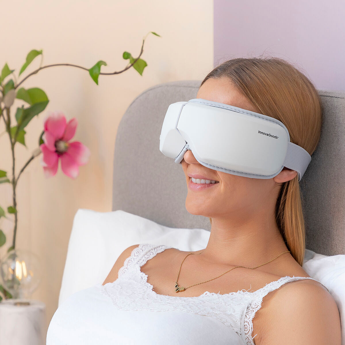 Eyesky InnovaGoods 4-in-1 oogmassageapparaat met luchtcompressie