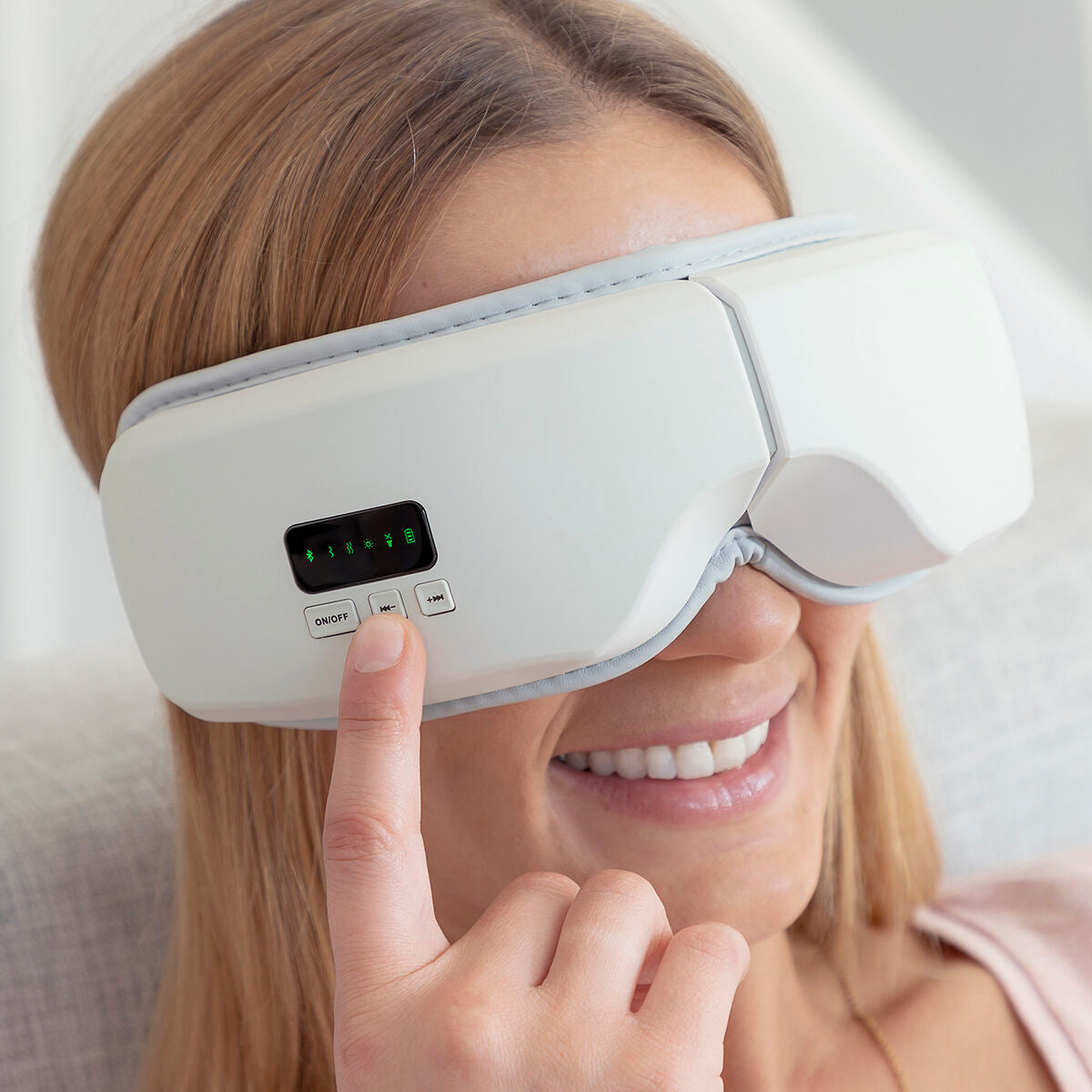 Eyesky InnovaGoods 4-in-1 oogmassageapparaat met luchtcompressie