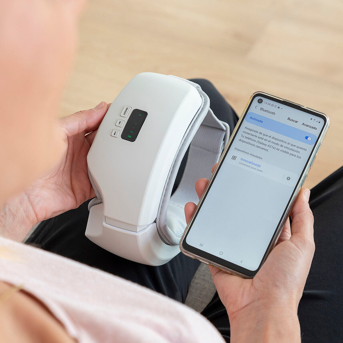 Eyesky InnovaGoods 4-in-1 oogmassageapparaat met luchtcompressie