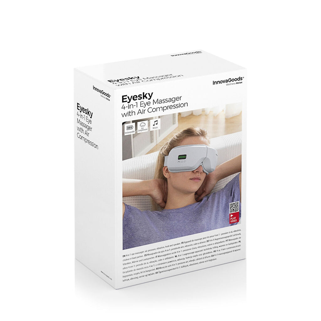 Eyesky InnovaGoods 4-in-1 oogmassageapparaat met luchtcompressie