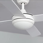 VENTILADOR TECHO BLANCO 4 PALAS 132cm LUZ Y MANDO