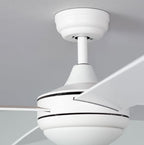 VENTILADOR TECHO BLANCO 4 PALAS 132cm LUZ Y MANDO