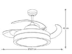 VENTILADOR TECHO SKY BLANCO DC 107cm CCT