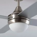 VENTILADOR TECHO NAVY NIQUEL/MADERA 4 PALAS LUZ