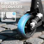 Trottinette électrique pour enfants 6-14 ans scooter électrique pliable pour enfants vitesse max 14 km/h aluminium noir-7