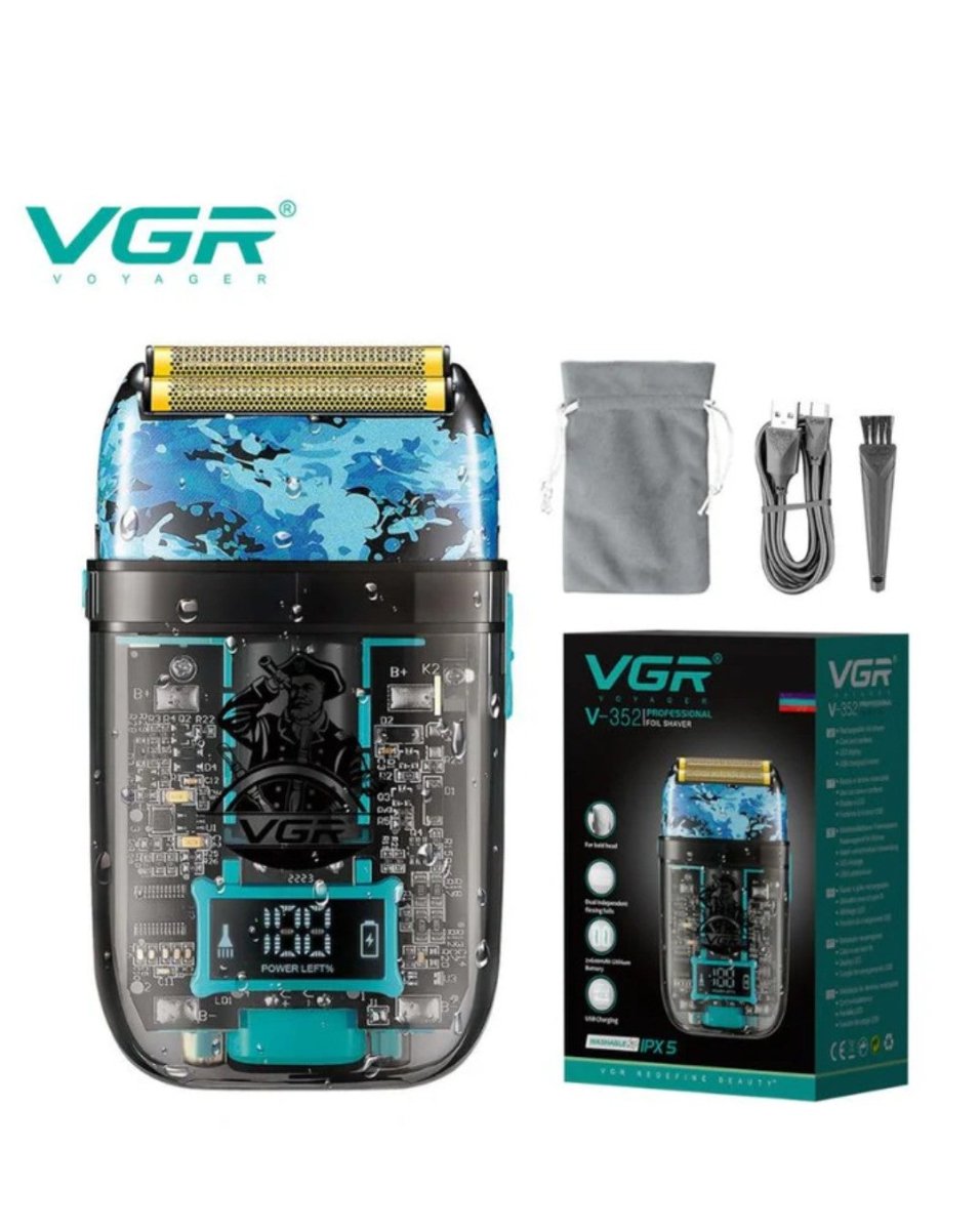 Afeitadora eléctrica de láminas para hombre VGR V-352 recargable USB