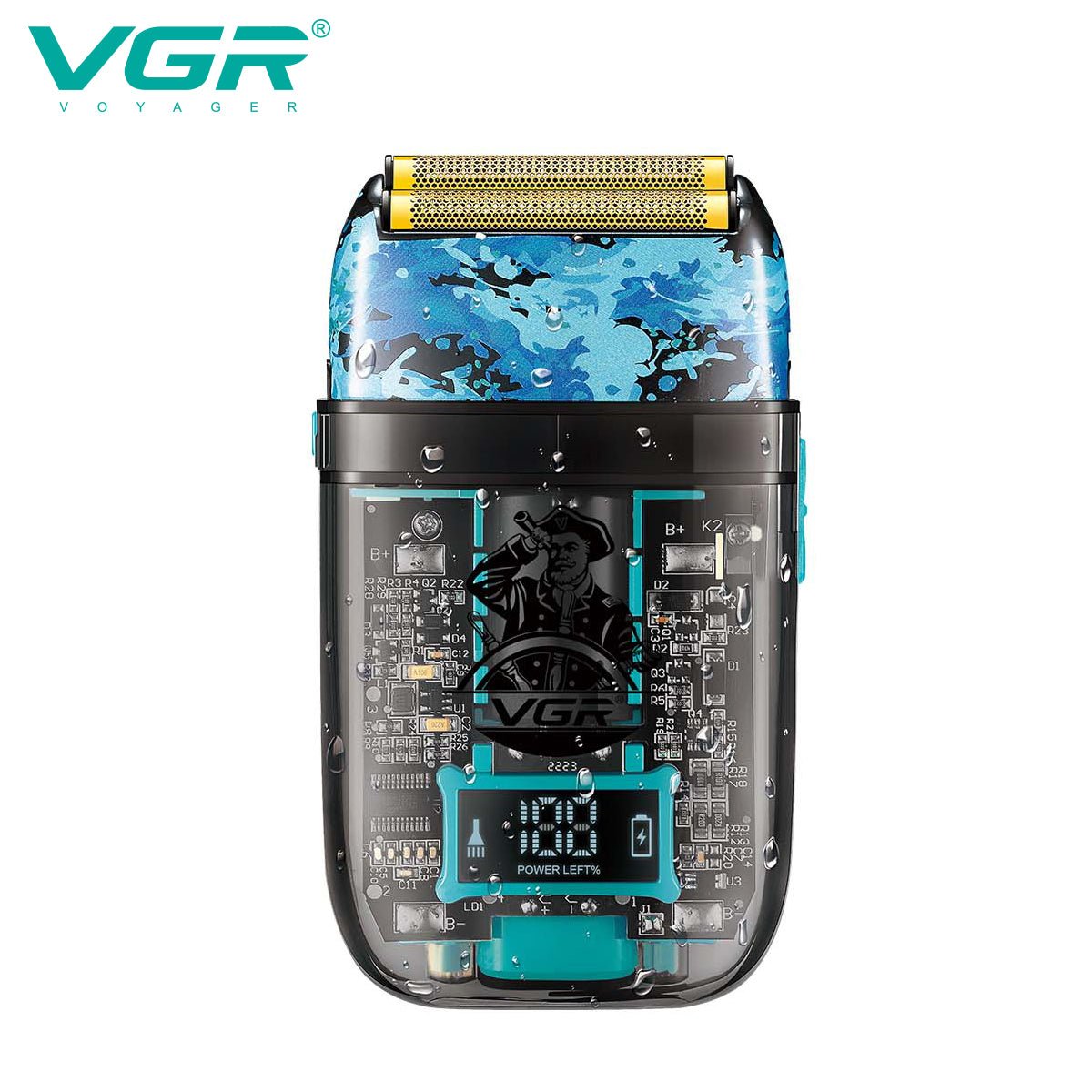 Afeitadora eléctrica de láminas para hombre VGR V-352 recargable USB