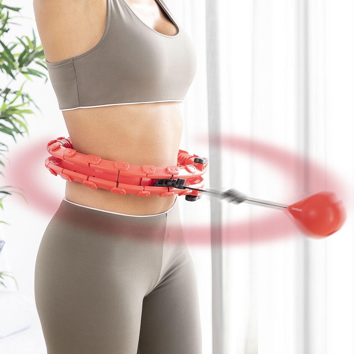 Aro de Fitness Inteligente con Peso | Moldea Cintura y Quema Calorías