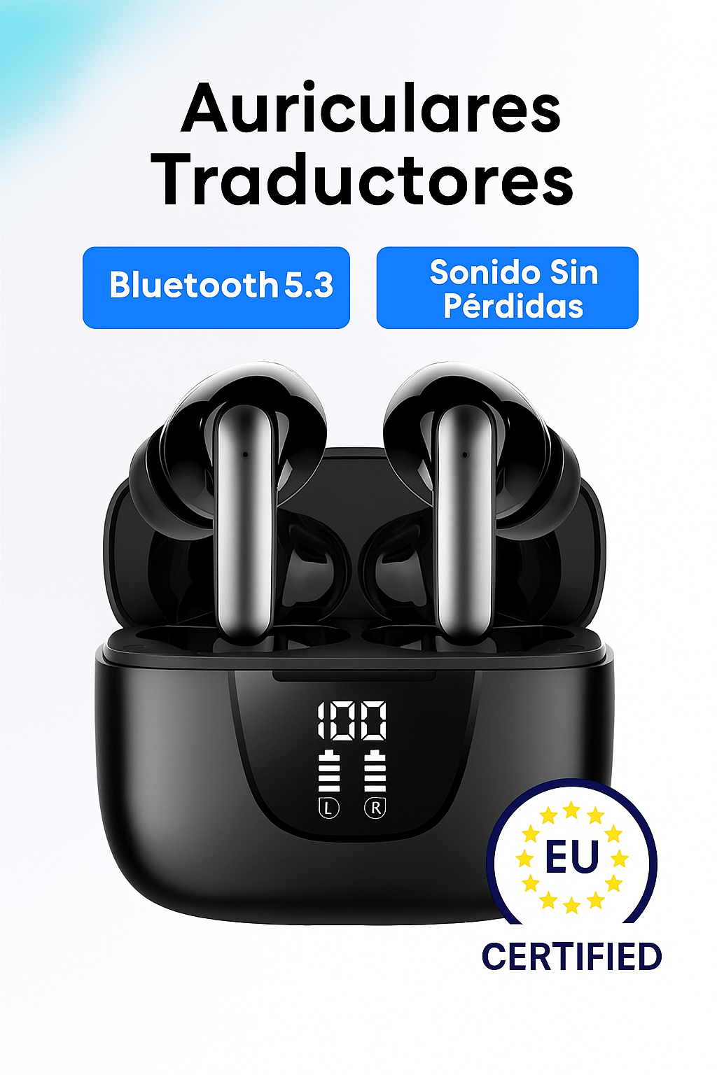 Auriculares Traductores Inteligentes con Bluetooth 5.3