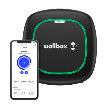 Wallbox Pulsar Max 7,4 kW negro, cable Tipo 2 de 5 metros