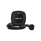 Cargador de coche eléctrico Wallbox Pulsar Max negro trifásico de 22 kW con cable Tipo 2 de 5 m, vista frontal de catálogo.