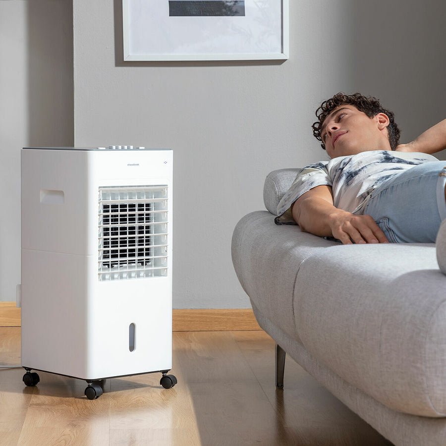 Climatizador Evaporativo Portátil Airvecove InnovaGoods | Enfría, Humidifica y Purifica con Depósito 5 L