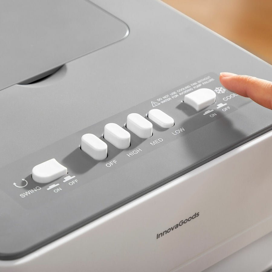 Climatizador Evaporativo Portátil Airvecove InnovaGoods | Enfría, Humidifica y Purifica con Depósito 5 L