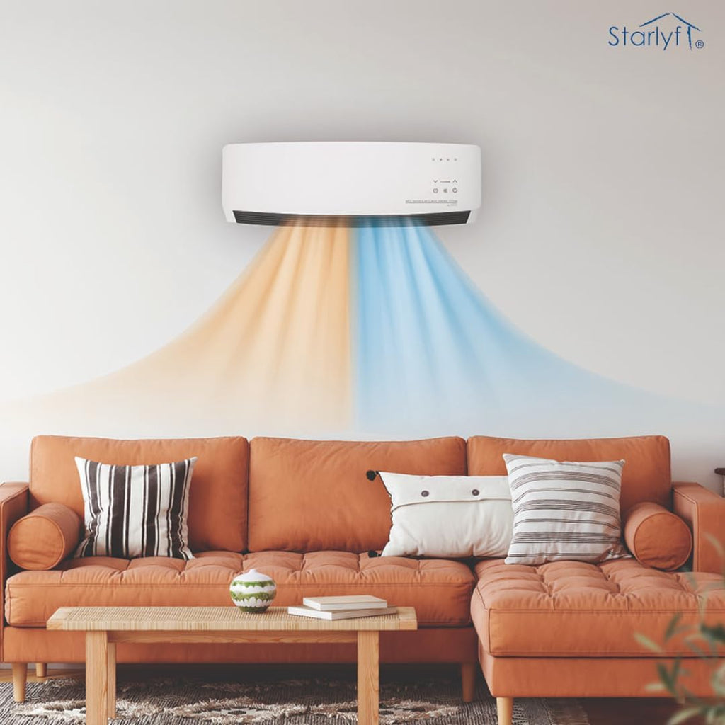 Climatizador Mural 2 en 1 — Ventilación y Calor en un Solo Dispositivo