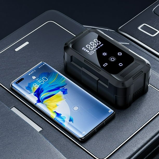 Compresor de Aire Eléctrico Portátil | Inflado Automático + Pantalla LCD