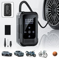 Compresor de Aire Eléctrico Portátil | Inflado Automático + Pantalla LCD