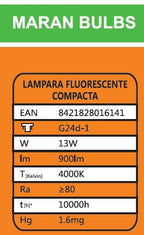 DULUX D 13W 840 MARAN BULBS *