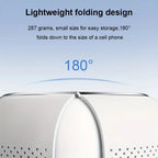 Rechargeable smart eye massager with roller and 1,200 mAh battery
