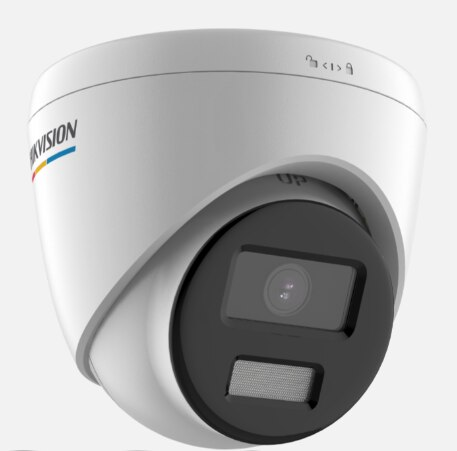 Caméra de sécurité IP Hikvision de 2 MP couleur avec microphone intégré