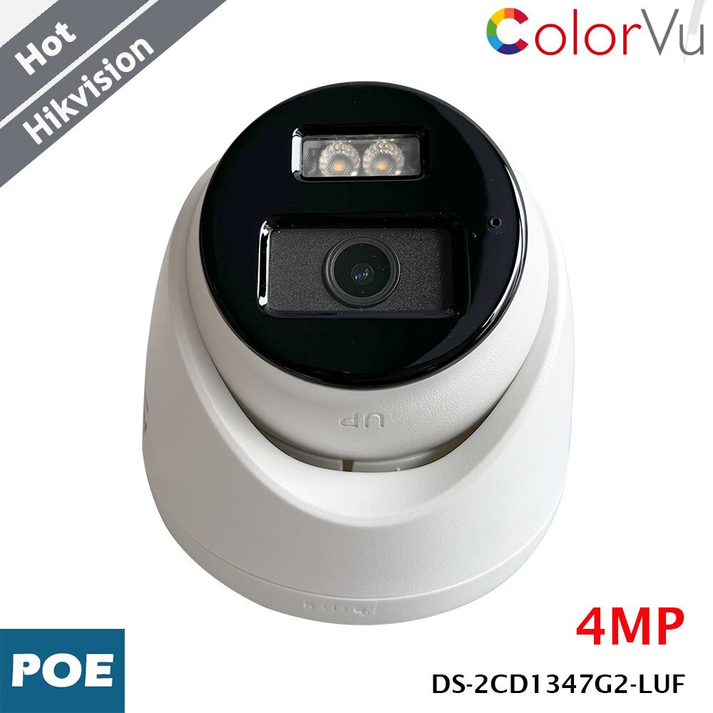 Hikvision ColorVu DS-2CD1347G2-LUF 4-MP-Kamera, MD 2.0-Erkennung, PoE, H.265+