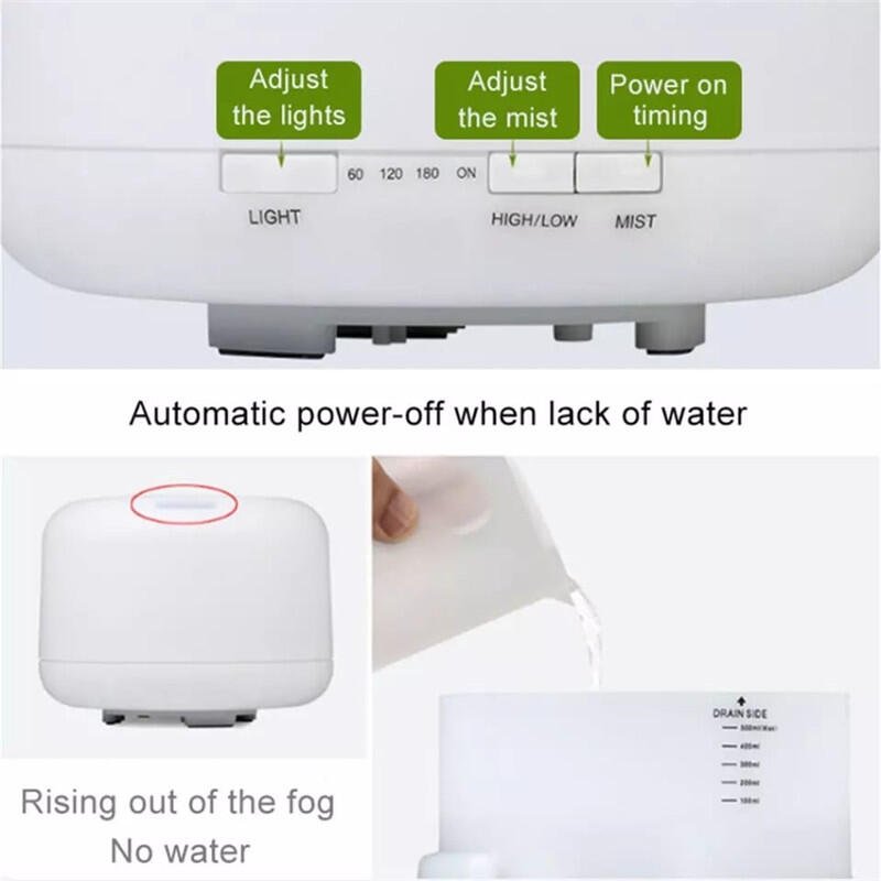 Humidificador con Control Remoto para Aromaterapia
