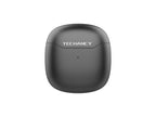 Techancy Auricular TWS KP2709 Sem Fios 5.3 Bluetooth Porta Type C Distancia de 10m 5h de Musica Estojo de Carga 320mAh Preto-1