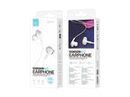 Écouteurs filaires Techancy TD8022 de 3,5 mm avec microphone, blancs