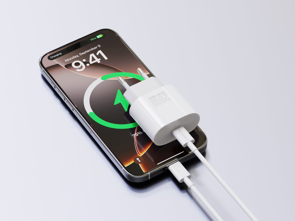 Chargeur USB-C Techancy TA2824 PD 3.0 de 20 W avec câble USB-C