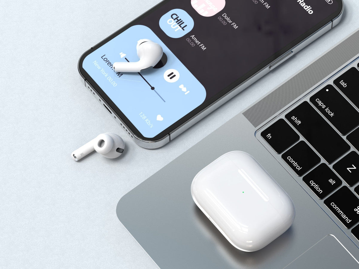 Techancy Tws Wireless Headset Pro White KP2708, Bluetooth 5.3, Auricular Estéreo Com Conversação, Reprodução De Música 5h-1