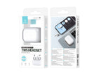Techancy Tws Wireless Headset Pro White KP2708, Bluetooth 5.3, Auricular Estéreo Com Conversação, Reprodução De Música 5h-3