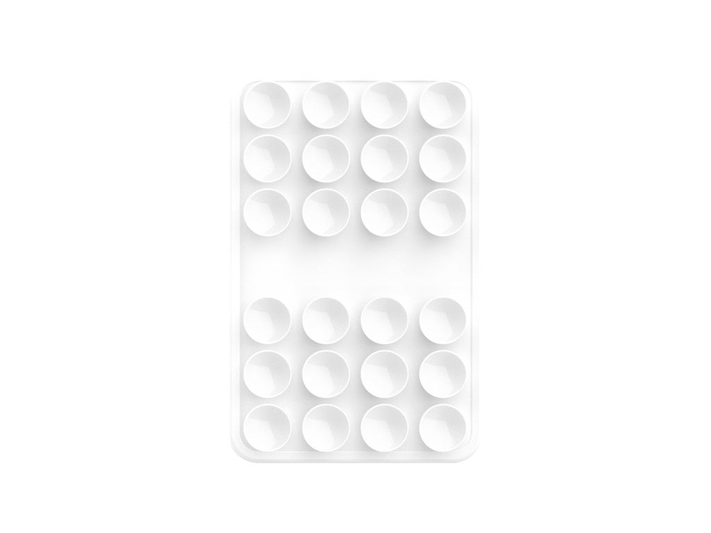 Techancy Suporte com Ventosas de Silicone TZ6303 Forte Aderencia Reutilizavel Estavel Antiderrapante para Telemovel e Tablet Branco-0