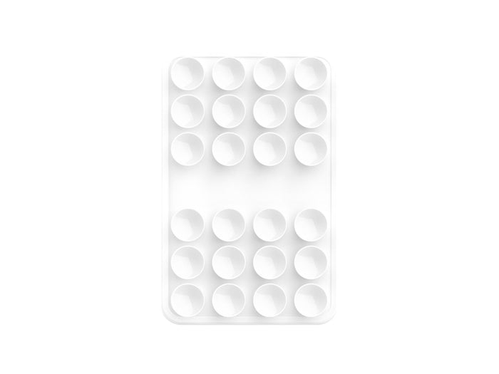 Techancy Suporte com Ventosas de Silicone TZ6303 Forte Aderencia Reutilizavel Estavel Antiderrapante para Telemovel e Tablet Branco