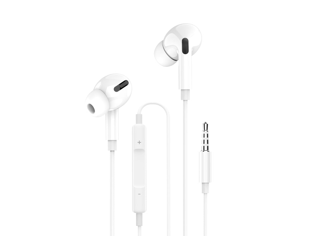 Cuffie Techancy TD8036 con cavo da 3,5 mm e microfono, bianche