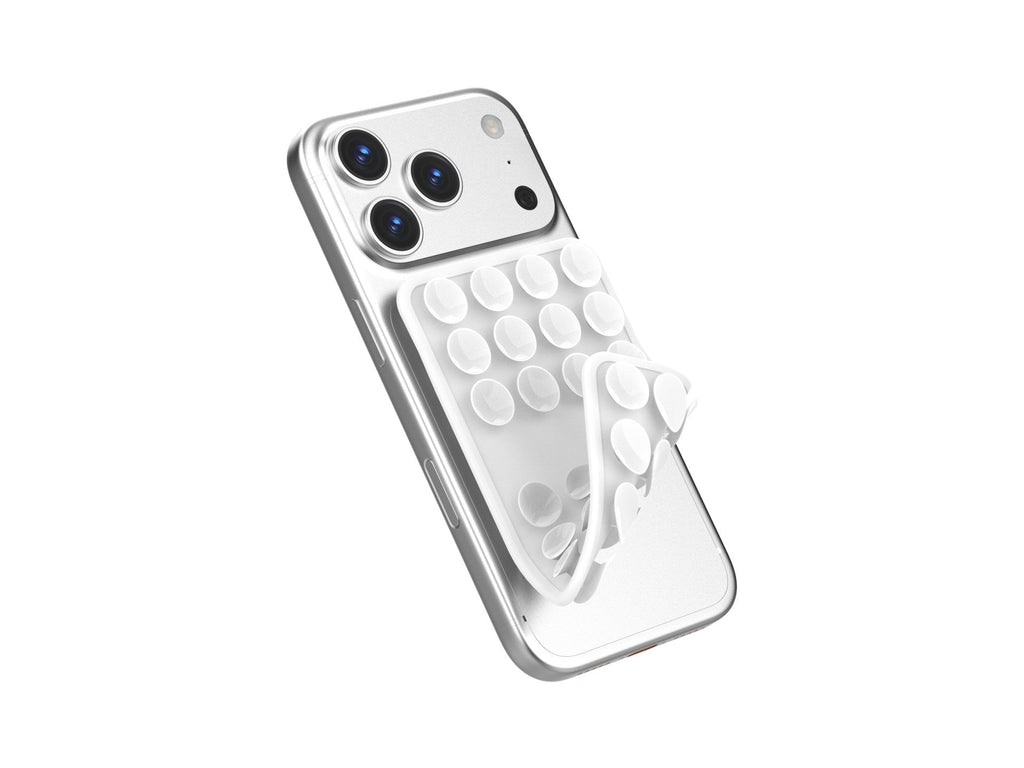 Techancy Suporte com Ventosas de Silicone TZ6303 Forte Aderencia Reutilizavel Estavel Antiderrapante para Telemovel e Tablet Branco-1