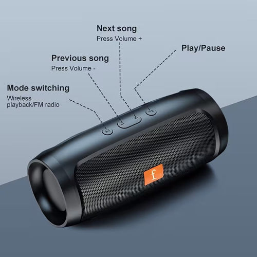 Kabelloser Lautsprecher mit Doppel-Subwoofer für Zuhause oder Auto