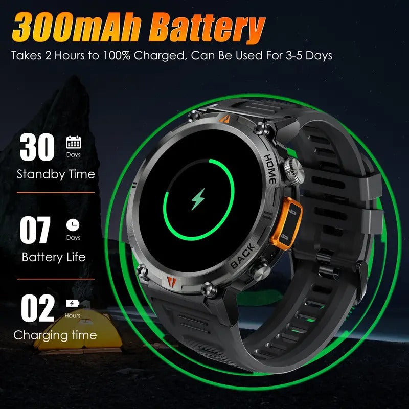 Smartwatch con schermo touch e torcia