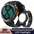 Smartwatch con schermo touch e torcia