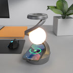 Lámpara Luna Levitante 3D LED con Carga Inalámbrica