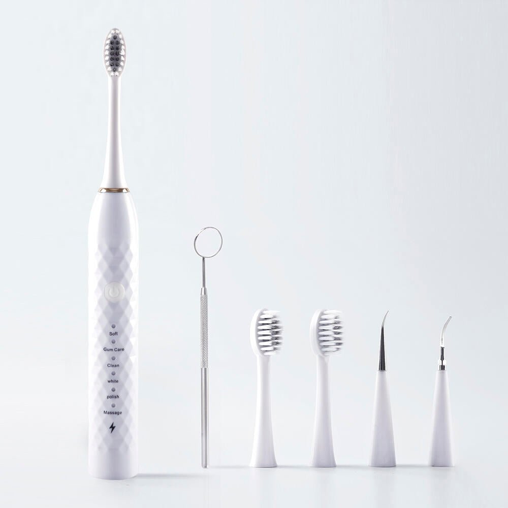 Kit de Limpieza Dental Eléctrico Completo para Uso Familiar y Viajes