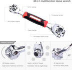 Llave de Tubo Universal 48 en 1 – Herramienta Multifuncional Ajustable 360°