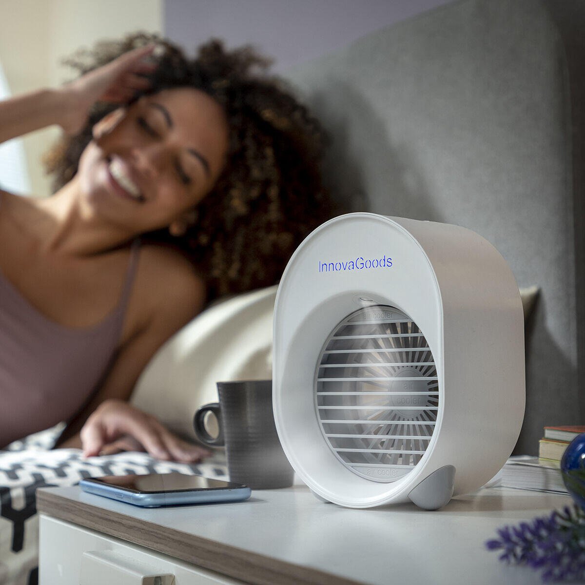 Mini Climatizador Humidificador por Ultrasonidos con LED Koolizer