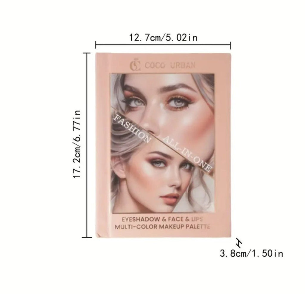 Paleta COCO URBAN Todo en Uno | Rostro, Ojos y Labios | Uso Diario y Regalo