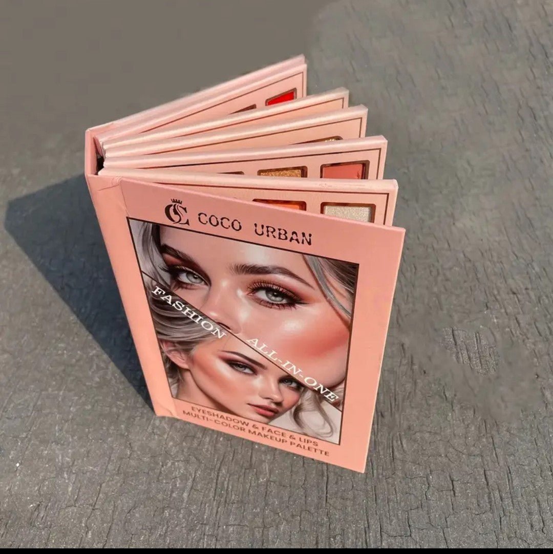 Paleta COCO URBAN Todo en Uno | Rostro, Ojos y Labios | Uso Diario y Regalo